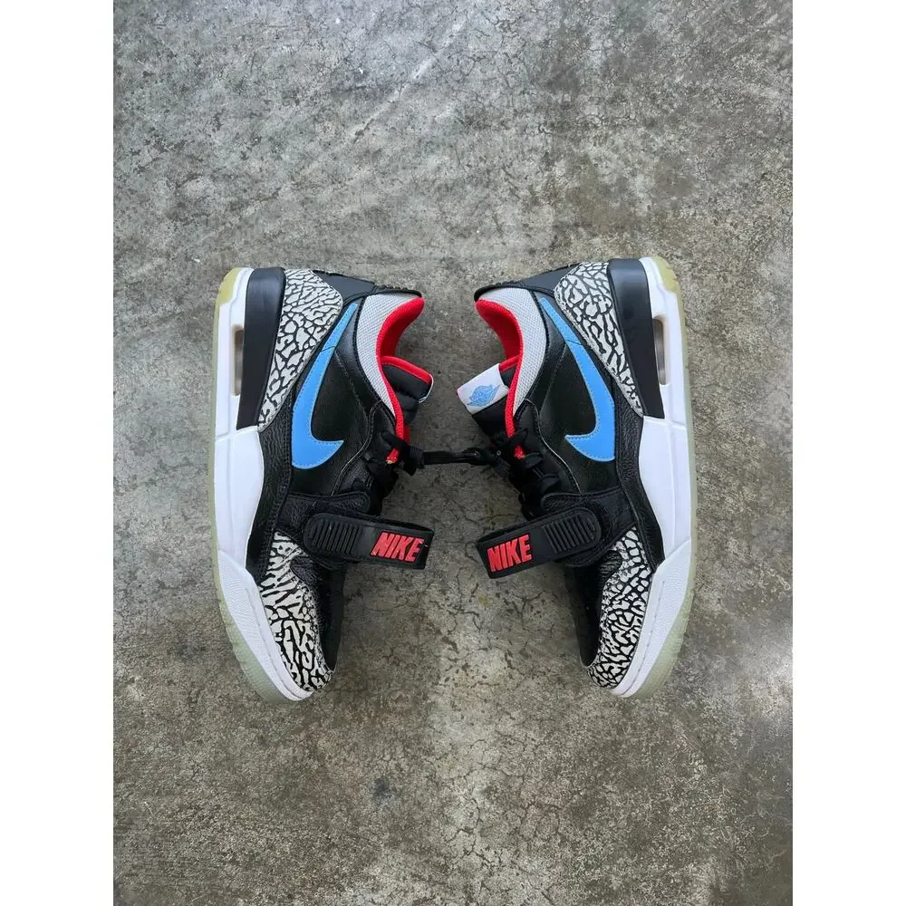 Jordan Legacy 312 Low Chicago Flag Black Blue Red Men’s 9.5